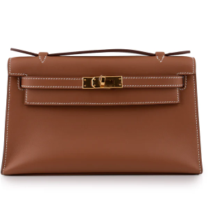 hermès mini kelly pochette swift gold ghw