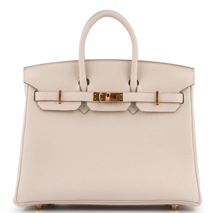 hermès birkin 25 togo craie ghw