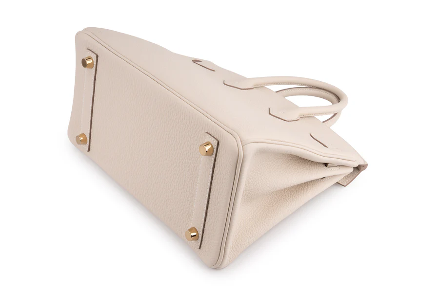 hermès birkin 25 togo craie ghw