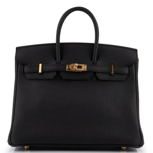 hermès birkin 25 togo noir ghw