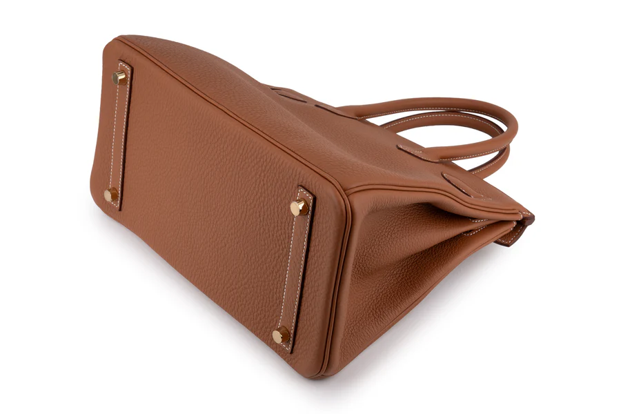 Hermès Birkin 30 Togo Gold BGHW - Image 9