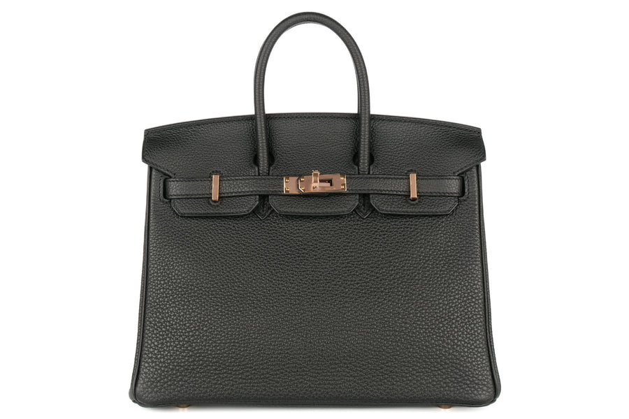 Hermès Birkin 25 Togo Noir RGHW