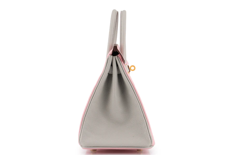 Hermès Birkin 25 HSS Chevre Sakura/Gris Pale BGHW - Image 5