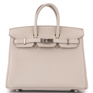 Hermès Birkin 25 Togo Beton PHW
