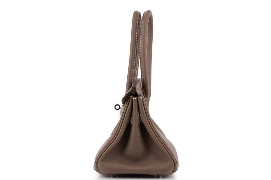 Hermès Birkin 29 Shoulder Evercolour Etoupe PHW - Image 3