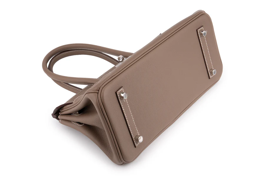 Hermès Birkin 29 Shoulder Evercolour Etoupe PHW - Image 8