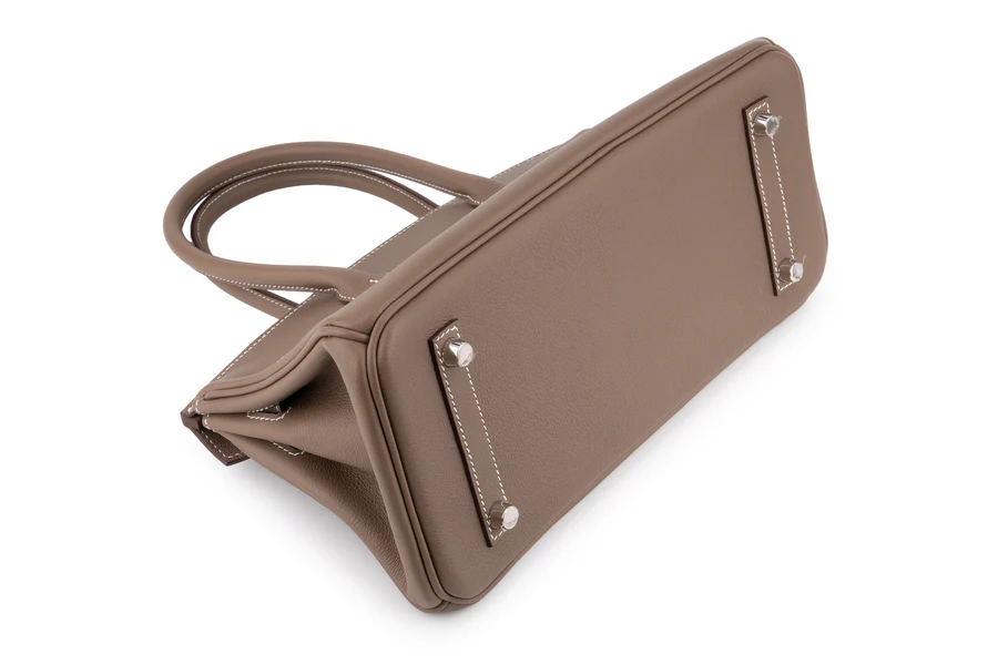 Hermès Birkin 29 Shoulder Evercolour Etoupe PHW - Image 9