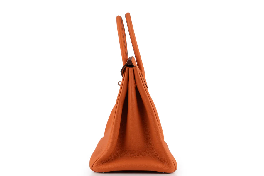 Hermès Birkin 35 Togo Orange H PHW - Image 3