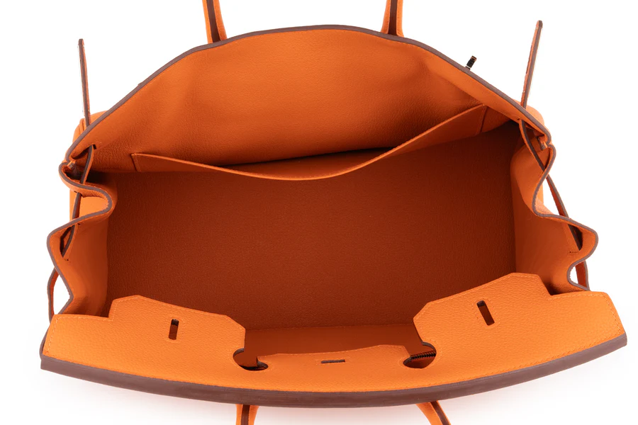 Hermès Birkin 35 Togo Orange H PHW - Image 8