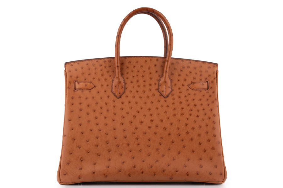 Hermès Birkin 35 Ostrich Cognac PHW - Image 4