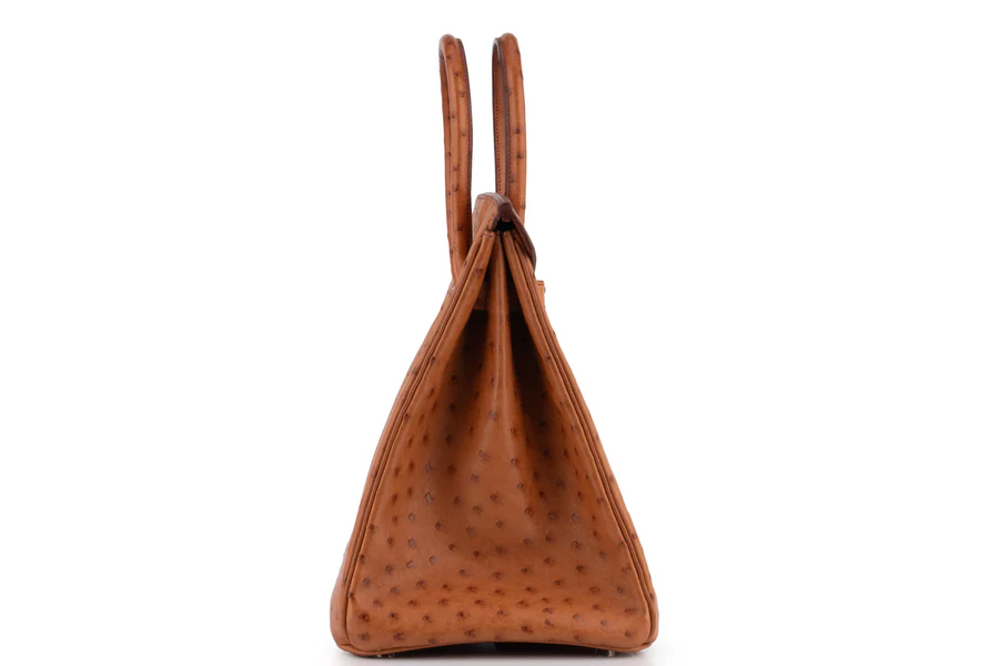 Hermès Birkin 35 Ostrich Cognac PHW - Image 5