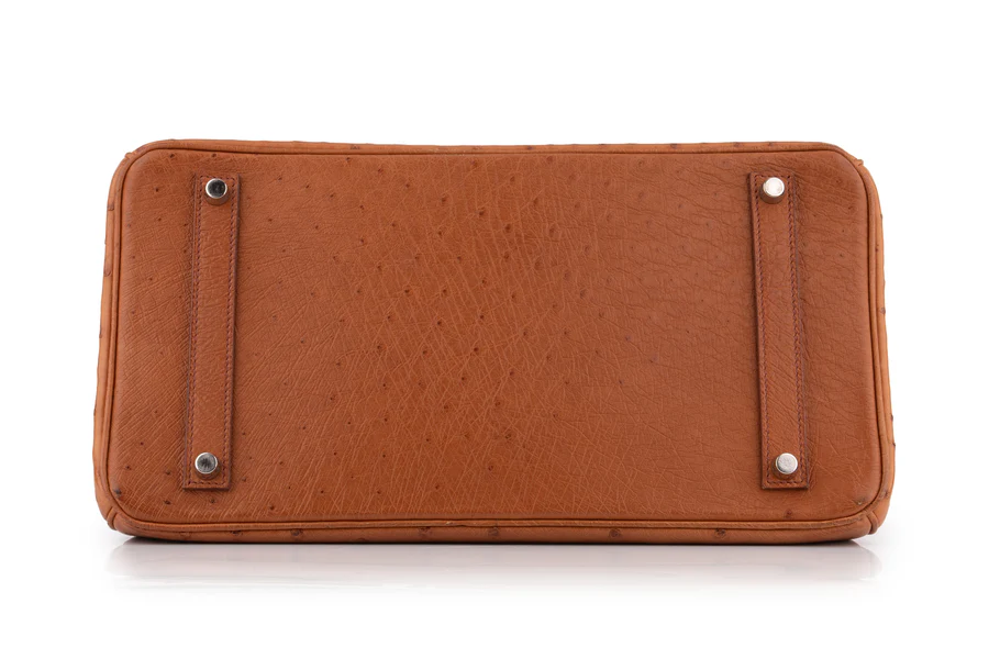 Hermès Birkin 35 Ostrich Cognac PHW - Image 6