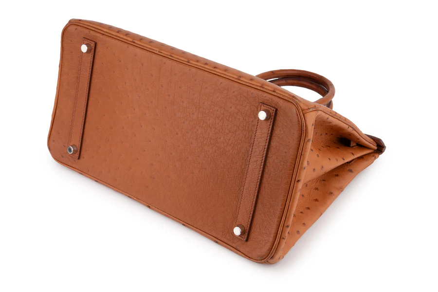 Hermès Birkin 35 Ostrich Cognac PHW - Image 10