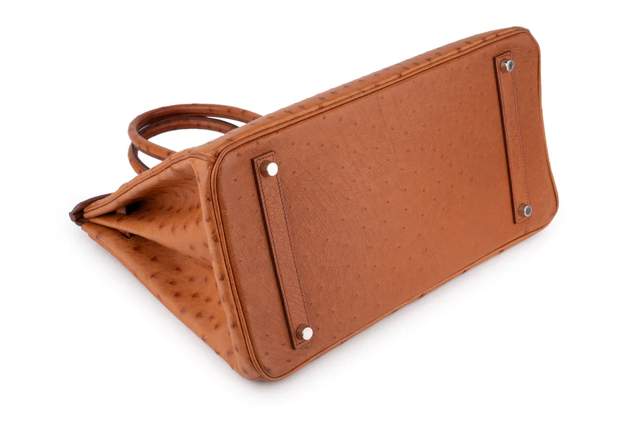 Hermès Birkin 35 Ostrich Cognac PHW - Image 11