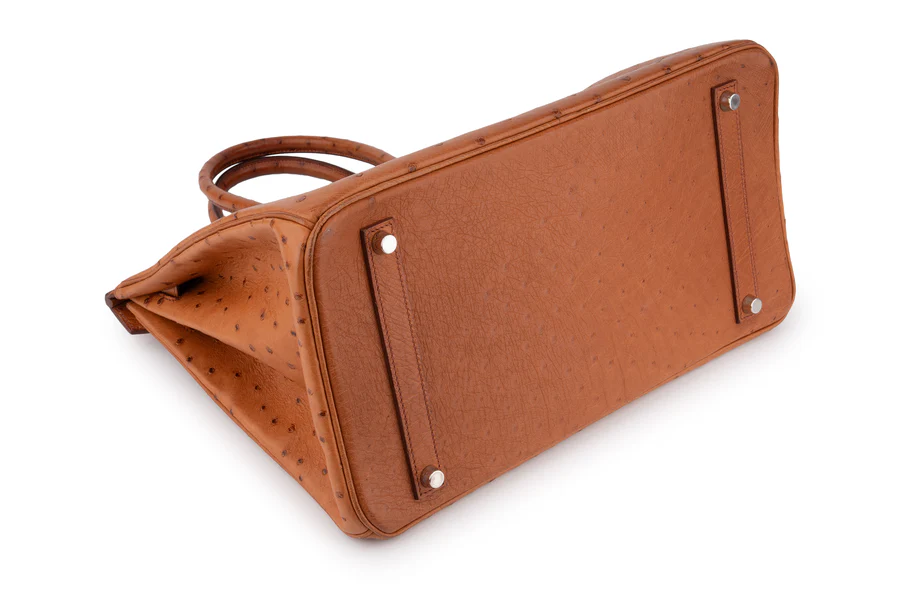Hermès Birkin 35 Ostrich Cognac PHW - Image 13