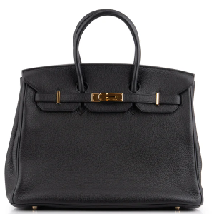 Hermès Birkin 35 Clemence Noir GHW