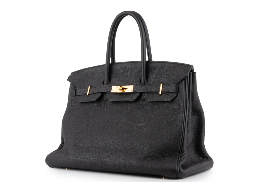 Hermès Birkin 35 Clemence Noir GHW - Image 2