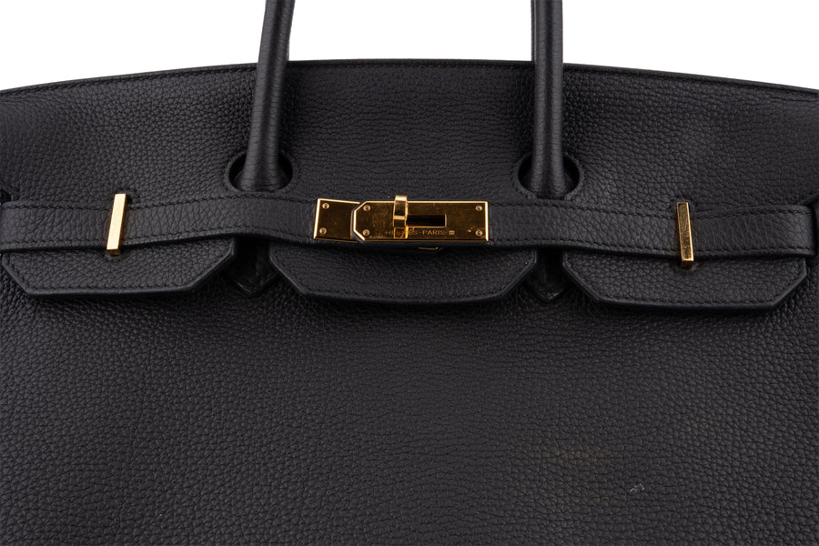 Hermès Birkin 35 Clemence Noir GHW - Image 6