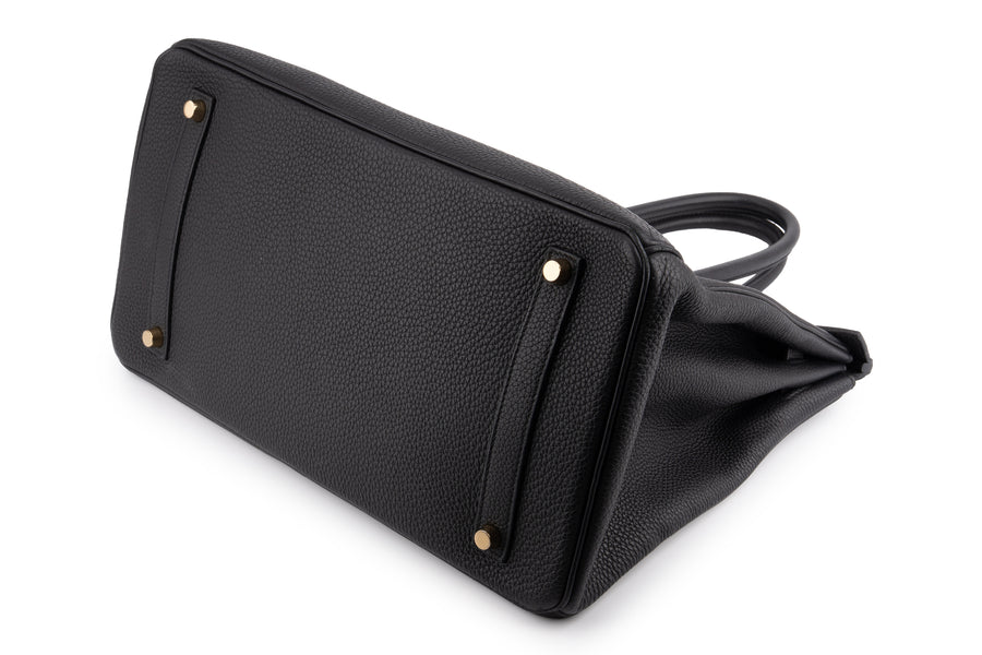 Hermès Birkin 35 Clemence Noir GHW - Image 9