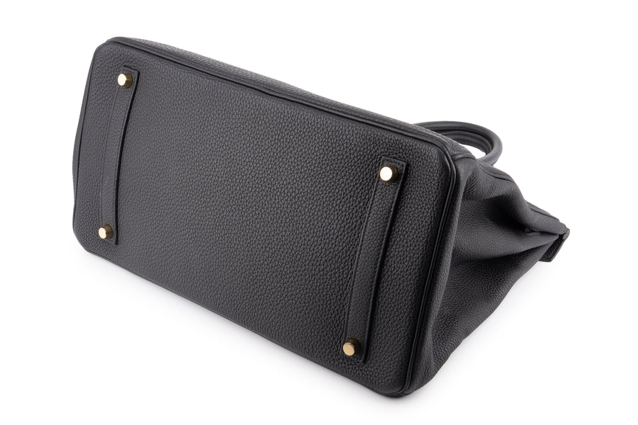 Hermès Birkin 35 Clemence Noir GHW - Image 11