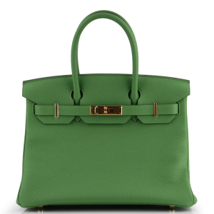 Hermès Birkin 30 Togo Vert Yucca GHW