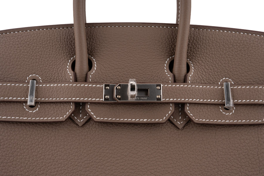 Hermès Birkin 25 Togo Etoupe PHW - Image 7