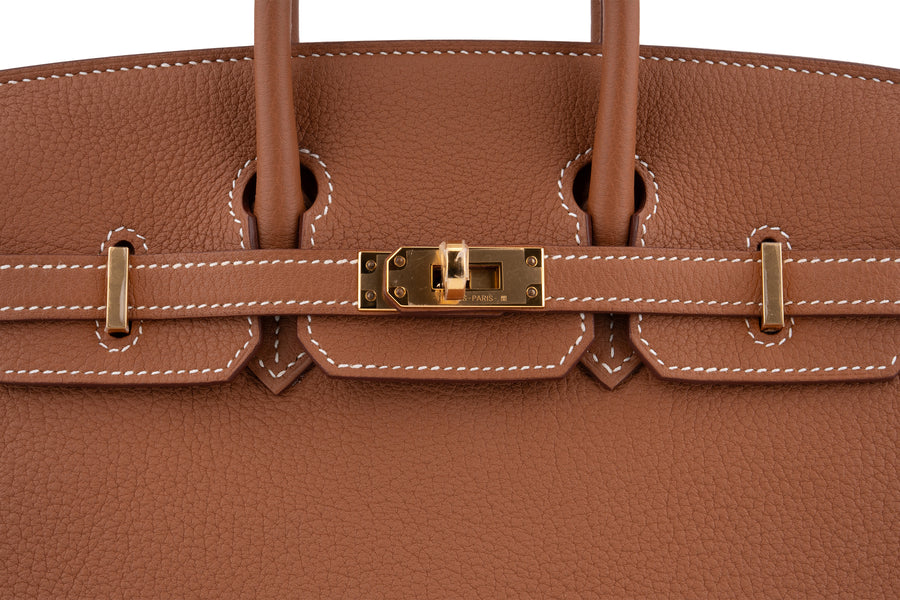 Hermès Birkin 25 Togo Gold GHW - Image 7