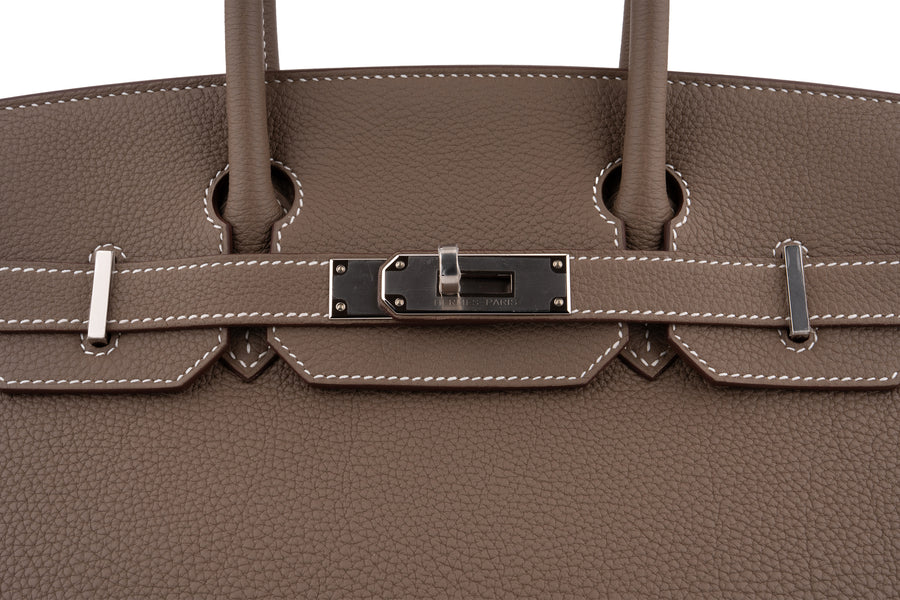 Hermès Birkin 30 Togo Etoupe PHW - Image 4