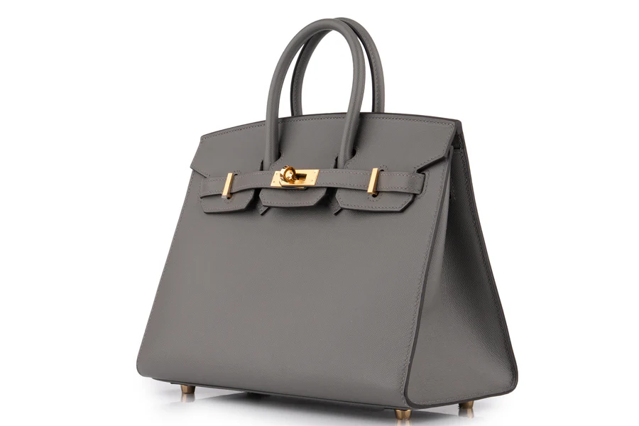 Hermès Birkin 25 Veau Madame Gris Misty GHW - Image 2