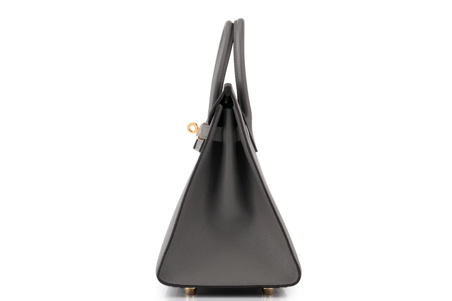 Hermès Birkin 25 Veau Madame Gris Misty GHW - Image 3