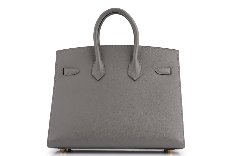 Hermès Birkin 25 Veau Madame Gris Misty GHW - Image 4