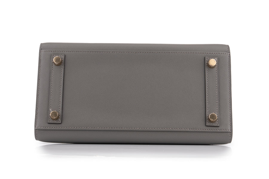 Hermès Birkin 25 Veau Madame Gris Misty GHW - Image 6