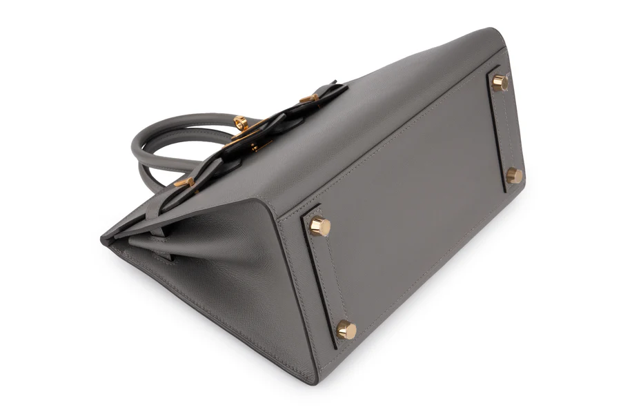 Hermès Birkin 25 Veau Madame Gris Misty GHW - Image 11