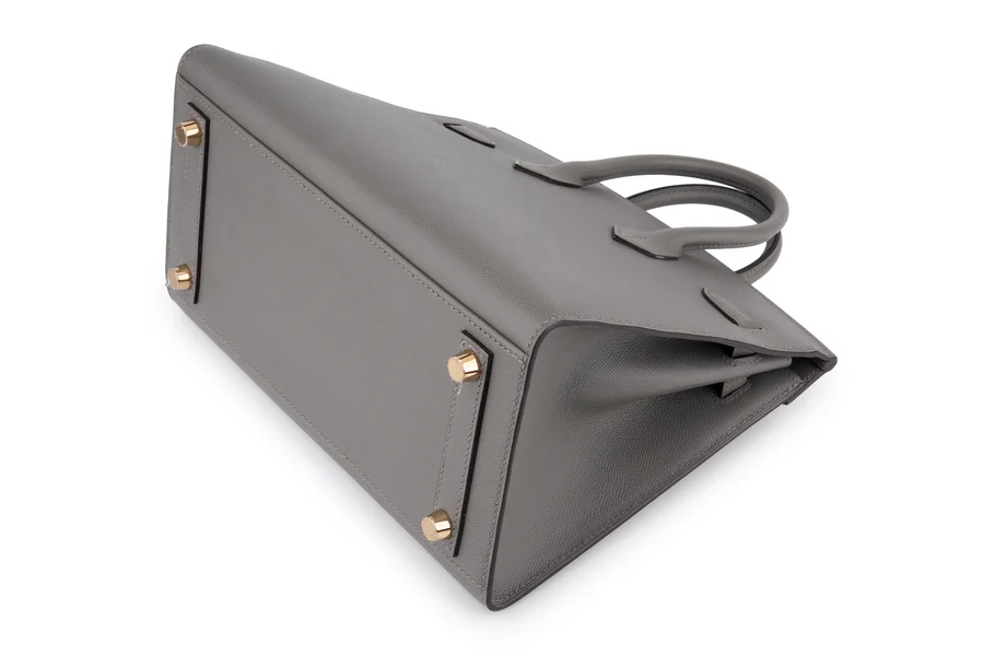 Hermès Birkin 25 Veau Madame Gris Misty GHW - Image 12