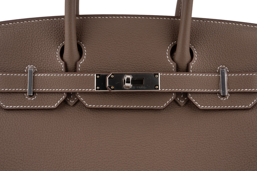 Birkin 30 Togo Etoupe PHW - Image 7