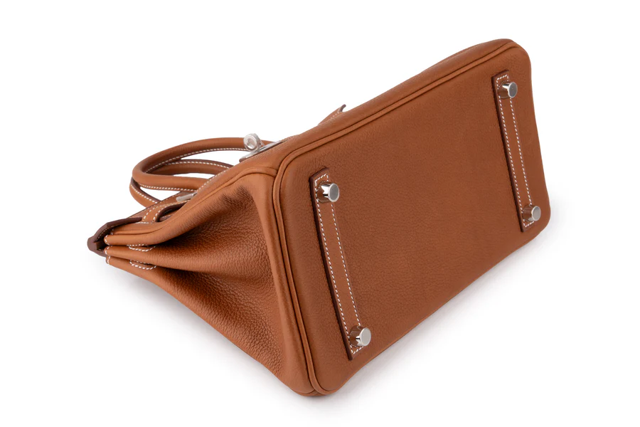 Hermès Birkin 25 Barenia Gold PHW - Image 9