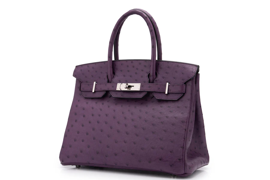 Hermès Birkin 30 Ostrich Violine PHW - Image 2