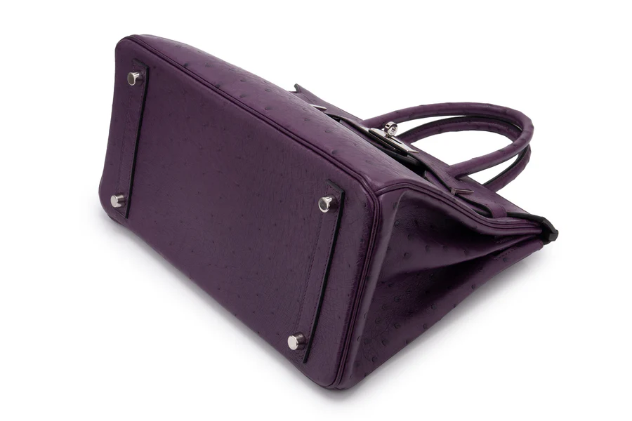 Hermès Birkin 30 Ostrich Violine PHW - Image 10