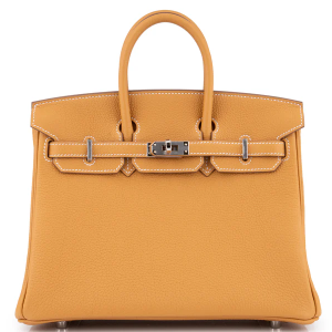 Hermès Birkin 25 Togo Naturel Sable PHW