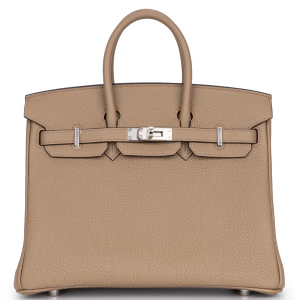 Hermès Birkin 25 Togo Beige Marfa PHW