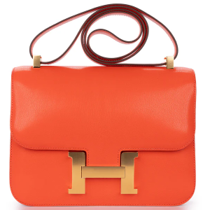 Hermès Constance 24 Chamkila Chevre Capucine GHW