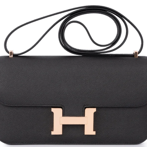 Hermès Constance Elan Veau Epsom Noir RGHW