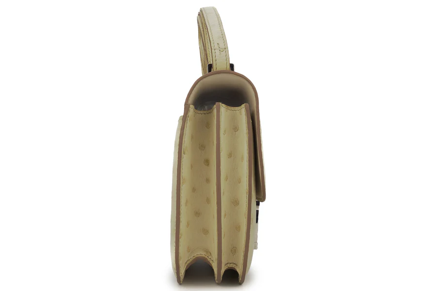 Hermès Constance 18 Exotic Ostrich Beton PHW - Image 5