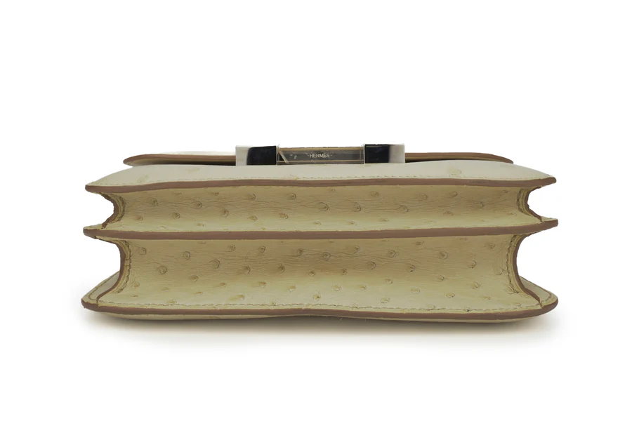 Hermès Constance 18 Exotic Ostrich Beton PHW - Image 6