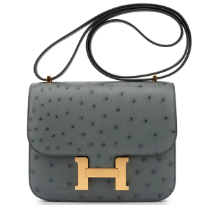 Hermès Constance 18 Exotic Ostrich Vert Amande GHW