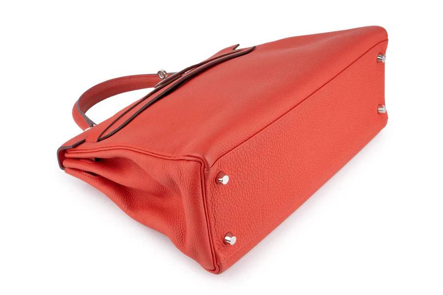 Hermès Kelly 32 Togo Geranium PHW - Image 11