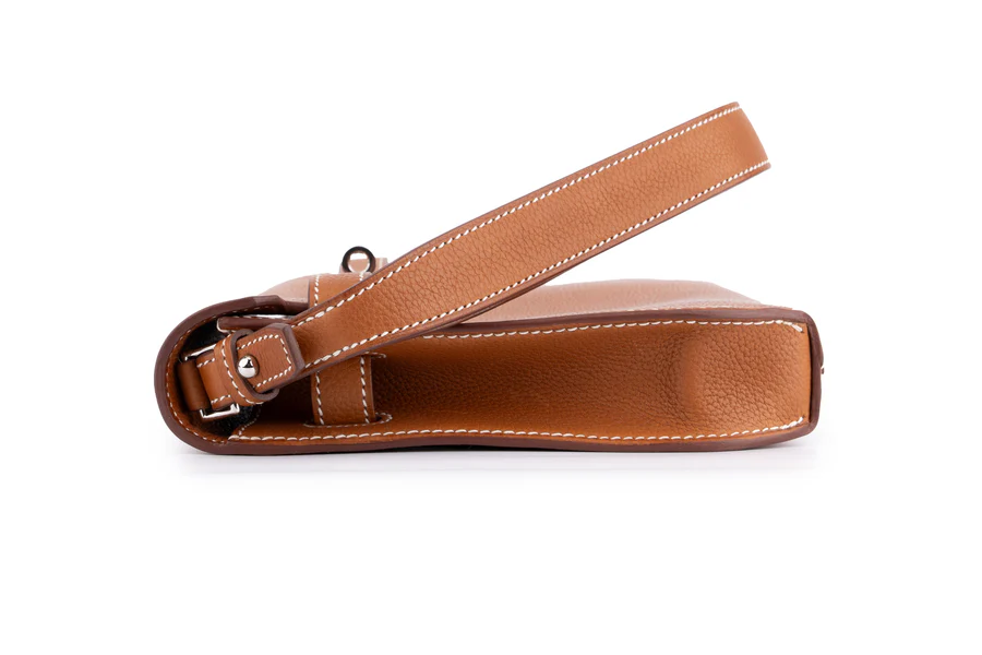 Hermès Kelly 25 Depeches Barenia Gold PHW - Image 7