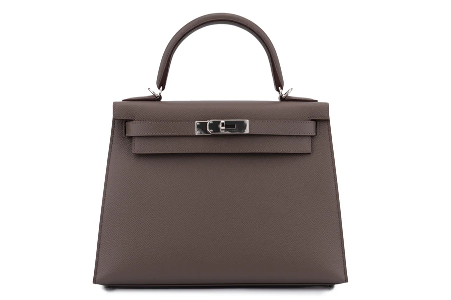 Hermès Kelly 28 Epsom Gris Etain PHW