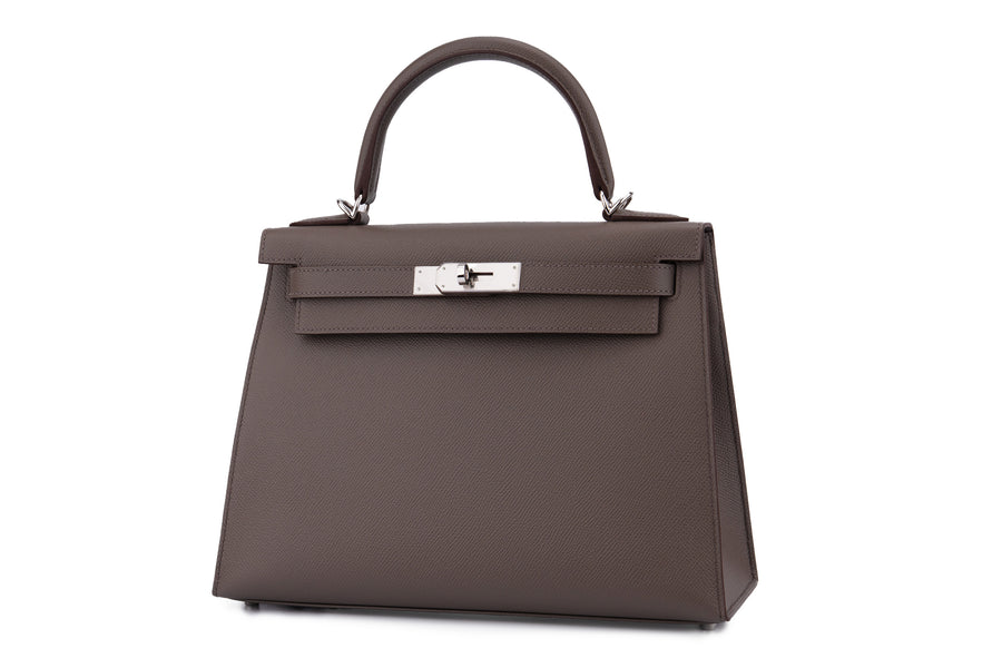Hermès Kelly 28 Epsom Gris Etain PHW - Image 2