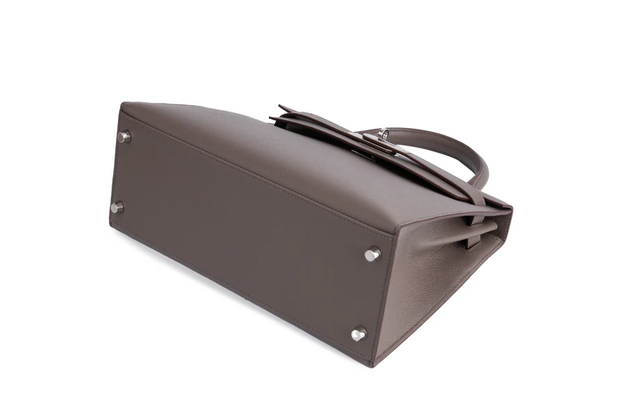 Hermès Kelly 28 Epsom Gris Etain PHW - Image 8